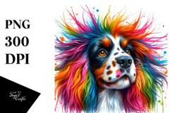 Vibrant Springer Spaniel Clipart PNG Product Image 3