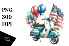 Vintage Scooter with Balloons, 20 oz Tumbler Product Image 1