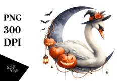 Swan Halloween Cloud PNG Product Image 1
