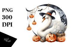 Swan Halloween Cloud PNG Product Image 1