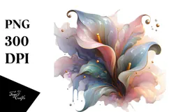Abstract Pastel Glossy Calla Lily , 20 oz Tumbler Product Image 1