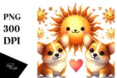 Cute Pembroke Welsh Corgi Heart PNG Product Image 1