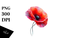 Artistic Poppy made of Material Product Image 1