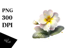 Primrose with Golden Insertions, Transparent PNG Product Image 1