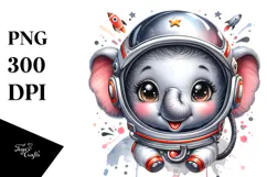 Cow with Astronaut Helmet, Transparent PNG Product Image 1