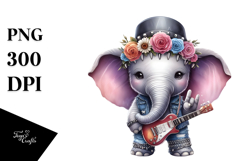 Cute Baby Elephant PNG Product Image 1