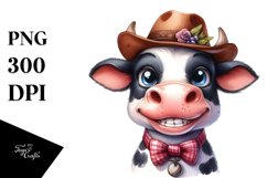 Funny Cow with Hat Clipart Product Image 3