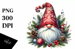 Detailed Christmas Gnome PNG Product Image 3