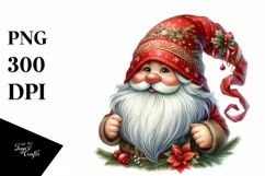Detailed Vibrant Winter Gnome PNG Product Image 3