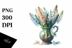 Artistic Hyacinth Watercolor | Sublimation Clipart Product Image 1