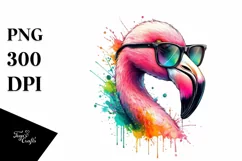 Artistic Flamingo Sunglasses | Quirky and Colorful Product Image 3