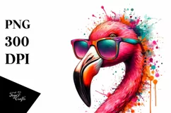 Artistic Flamingo Sunglasses | Quirky and Colorful Product Image 3