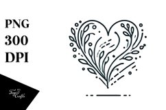 Lineart Heart, Transparent PNG Product Image 1
