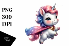 Cute Baby Unicorn Posing as Hero from Shimmering Star | Product Image 3