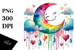 Washed Half Moon PNG Product Image 1