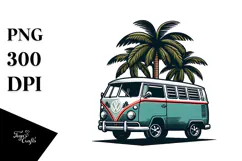 Tropical Tree Van, 20 oz Tumbler PNG Product Image 1