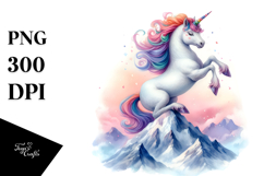 Pastel Unicorn Dancer | Sublimation Clipart Product Image 1