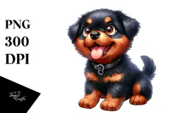 Happy Baby Rottweiler.png Product Image 1