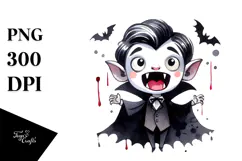 Dark Female Vampire in Action, PNG Product Image 1
