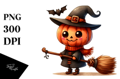 Simple Halloween Clipart of Broomstick PNG Product Image 1