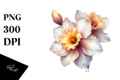 Colorful Shiny Narcissus Clipart Product Image 1