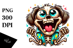 Cartoony Cartoon Skull with Expressive Puppy-Dog Eyes Product Image 1