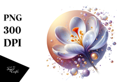 Glossy Crocus in Material, PNG Product Image 1