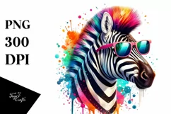 Colorful Zebra Sunglasses | Quirky and Colorful Product Image 3