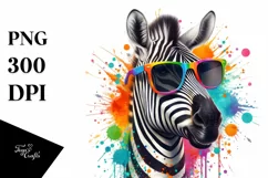 Colorful Zebra Sunglasses | Quirky and Colorful Product Image 3