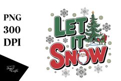 Let It Snow Christmas Png Product Image 5