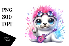 Cute Baby Seal Rocker PNG Product Image 1