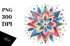 Colorful Whimsical Star PNG Product Image 1