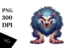 Funny Werewolf, Quirky PNG Product Image 1