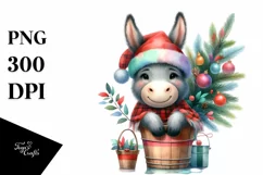 Whimsical Donkey Illustration, Transparent PNG Product Image 1