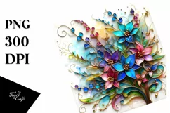 Watercolor Luxury Flower Splash Clipart Product Image 3