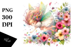 Colorful Wind Fairy Watercolor | Sublimation Clipart Product Image 3