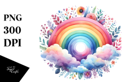 Colorful Rainbow Pastel Watercolor Product Image 1