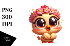 Cartoony Cartoon Chicken PNG Product Image 1