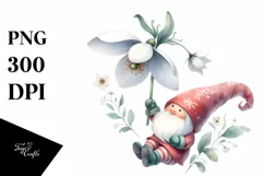 Colorful Small Baby Gnome Floating in Air | Sublimation Product Image 1