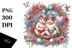 Colorful Baby Heart PNG Product Image 1