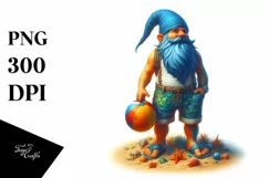 Summer Gnome Azzure Accents | Clipart Product Image 3