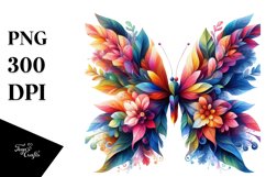Abstract Vibrant Butterfly PNG Product Image 1