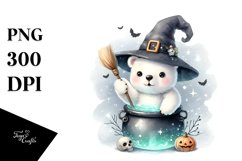 Cute Baby Polar Bear Halloween, High-Res PNG Product Image 3