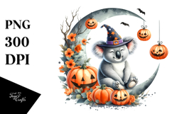 Koala Dressed for Halloween PNG Product Image 1