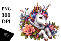 colorful Baby Unicorn at Elizabethan Court Product Image 1