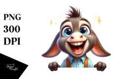 Exciting Donkey, Whimsical PNG Product Image 1