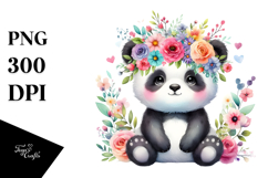 Panda Pastel Flower Crown Product Image 1