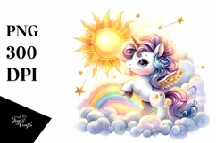 Baby Unicorn Dancing from Golden Sun | Clipart Product Image 3