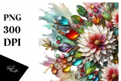 Watercolor Luxury Flower Splash Clipart Product Image 3