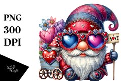 Valentines Gnome, I Love You PNG Product Image 1